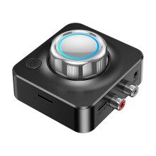 Viflosae Ricevitore e trasmettitore audio Bluetooth 5.0, adattatore audio da AUX da 3,5 mm a 2 AUX con NFC, compatibile con dispos