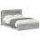 VidaXL vidaXL Bed Frame with Storage Grey Sonoma 150 x 200 cm Engineered Wood 2