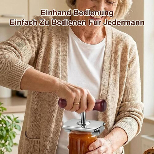 Ρυθμιζόμενο ανοιχτήρι βάζων από ανοξείδωτο ατσάλι με αντιολισθητική ξύ 2