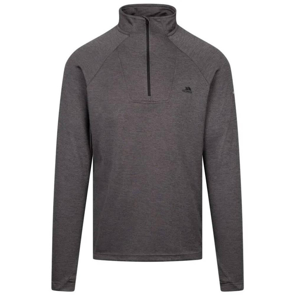 Trespass (Xl, Black Marl) Mens Valin Long-Sleeved Top