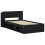 VidaXL vidaXL Bed Frame with Storage Black 90 x 190 cm Engineered Wood 5