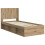 VidaXL vidaXL Bed Frame with Storage and Headboard Artisan Oak 75 x 190 cm 3