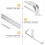 Stainless Steel Baffle Holders Simple Design 4 Pcs 3