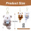 Otter Plush Keychain with Fish Charm Soft Plush Metal Ring 2