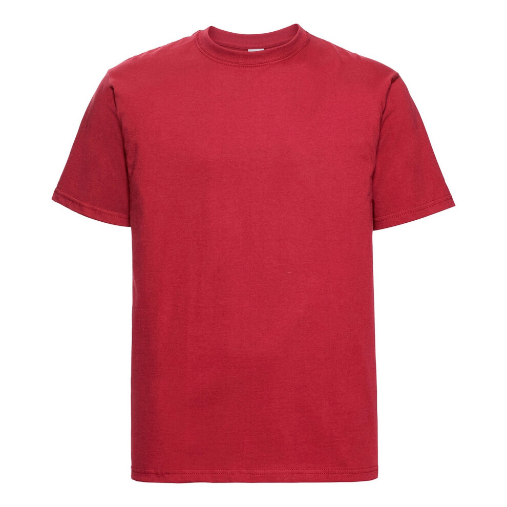 Russell (Xl, Classic Red) Mens Classic Combed Cotton Heavyweight T-Shirt