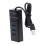 USB Hub Desktop 4-Port Adapter 3.7 x 4.1 Inches 5