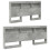 VidaXL vidaXL Storage Headboard Concrete Grey 140 cm Engineered Wood 4