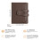 Men's Leather Bifold Wallet with RFID Blocking and Zipper 2