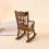 Modèle de fauteuil Miniature, meuble à bascule en bois pour 8