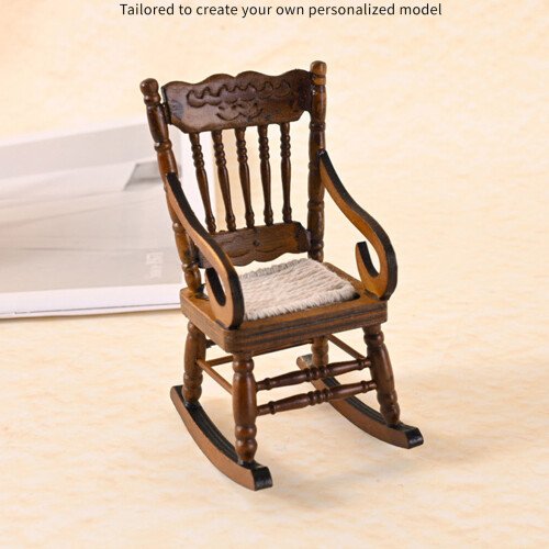 Modèle de fauteuil Miniature, meuble à bascule en bois pour 1