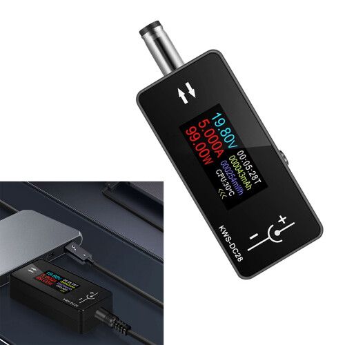 Voltage Ammeter 0.96inch Color Display DC5.5x2.5 Interface 1