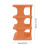 AuroraX Narrow 4-Tier Stackable Shoe Rack Orange 3