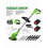 Cordless String Trimmer 21V 650W with 22000mAh Batteries 2