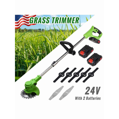 Cordless String Trimmer 21V 650W with 22000mAh Batteries 2