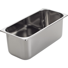 Gastronomic Ice, Ice Cream and Dessert Container Stainless Steel 36x16.5x15 cm — commercial ice pan, gelato display tub