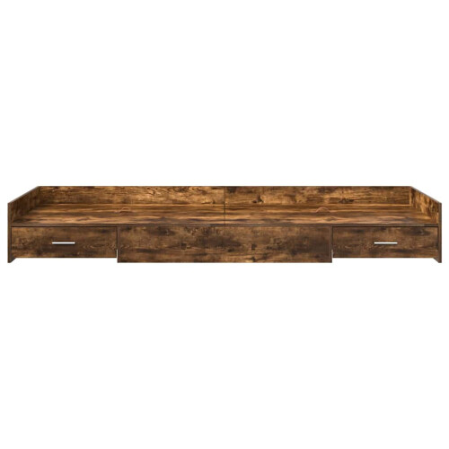 VidaXL vidaXL Bed Frame with Headboard Old Wood 75 x 190 cm Engineered Wood 2