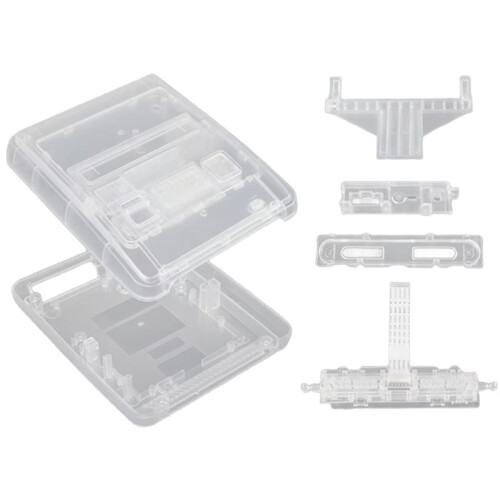 SFC Replacement Case Transparent Box for Super Famicom Console Super NES Game Console 2