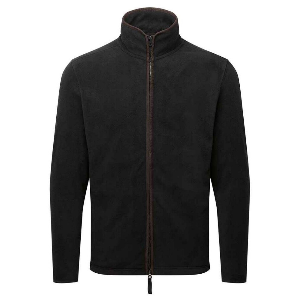 Premier (3Xl, Black/Brown) Mens Artisan Fleece Jacket