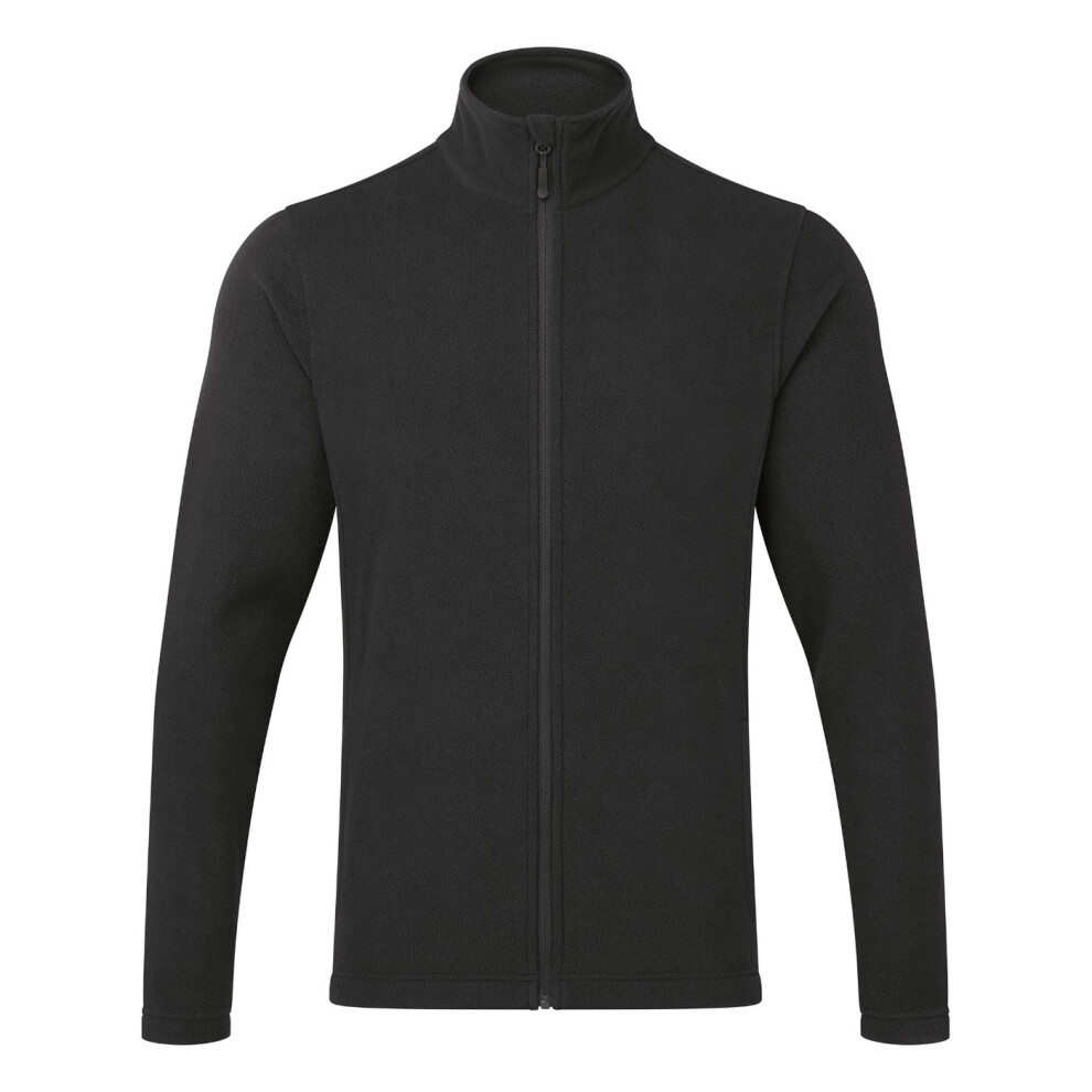 Premier (4Xl, Black) Mens Recyclight Full Zip Fleece Jacket
