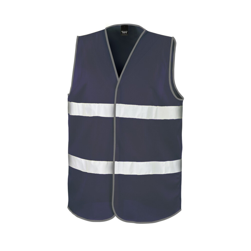 Result (Sm, Navy) Core Adult Unisex Motorist Hi-Vis Safety Vest