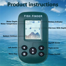 Visvinder, Onderwater Visuele Detector met Hoge Resolutie, Draadloze en Bedrade Sonar voor Buitengebruik, Compatibel met Smartphones