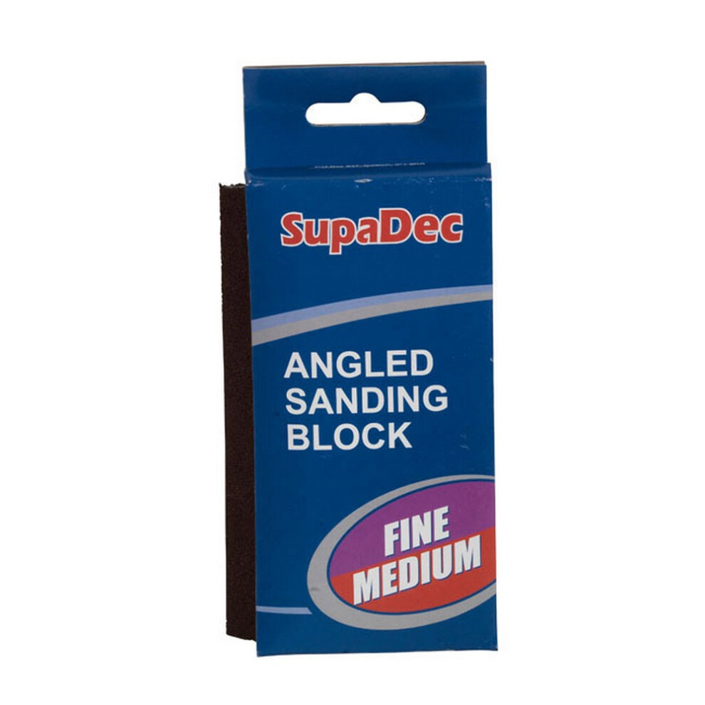 (Fine/Medium, May Vary) Supadec Angled Sanding Block 5059444688058