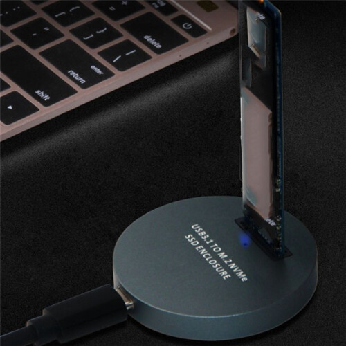 NVMe to USB Docking Station, External M.2 PCI-E NVMe SSD to USB-C Reader Adapter for M.2 (M Key) SSD 1