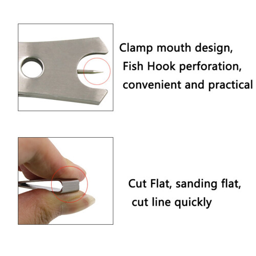 Fishing Line Cutter Nipper with Hook Cleaner 2 pcs 2