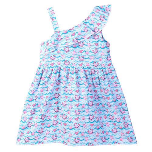 (3 Years, Multi-Color) Robe Beebay asymétrique à volants multicolore 1