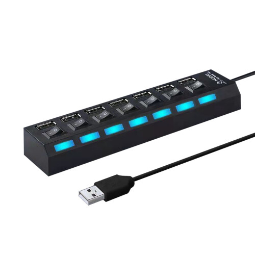 USB 2.0 Hub Splitter 7-Port for Laptop 1