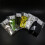 Rabbit Zonker Strips Black Barred 6 Colors 5