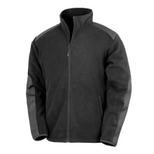 (4XL, Black) Result Recycled Unisex Adult Microfleece Heavy Duty Jacket