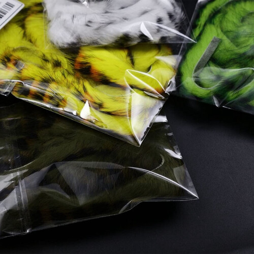 Rabbit Zonker Strips Black Barred 6 Colors 1