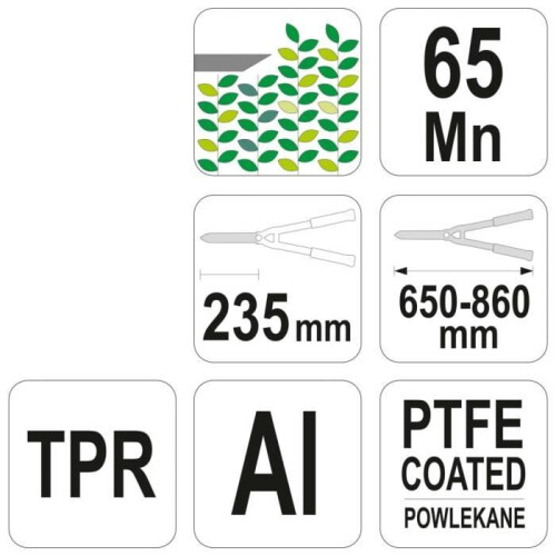 FLO Telekoppi pensasleikkuri 65-86 cm 2