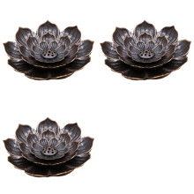 3 Stuks Wierookbrander, Wierookhouder voor Stokjes, Lotus Wierookstokjeshouder met Afneembare Asvanger