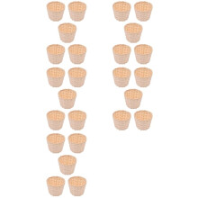 25 STKS  Geweven Manden Zonder Handvatten voor Feestartikelen Ambachten Decor Geschikt voor Verschillende Gelegenheden (7.5X6Cm)