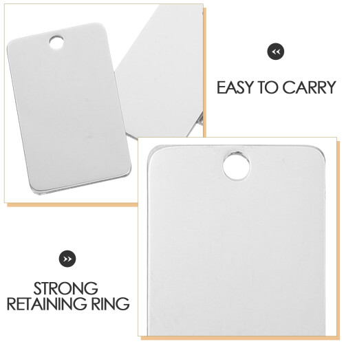 Stainless Steel Tag Blanks Mirror Polished 25 pcs 2