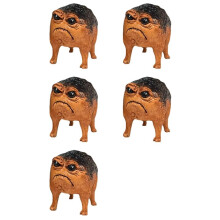 5X Grumpy Frog Toad Statue Ugly Angry Outdoor Garden Yard Frog Decor Statue Fun Novelty Home Office Frog Decor Sculpture