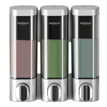 3 in 1 Duschseifenspender, 3x300 ml Shampoo- und Conditioner-Spender Wandmontierter Seifenspender