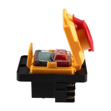 KJD22 250V Electromagnetic Switch Waterproof 6Pin Push Button Switch for Lathe Machines Power Tools Waterproof
