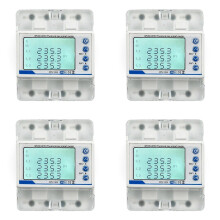 4X 3 Phase 380V 100A Tuya WiFi Smart Bi-Directional KWh Meter over Under Voltage Protector Relay Switch Current Limit