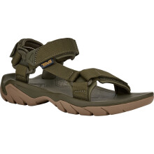 (11 UK, Dark Olive/Honey Brown) Teva Mens Terra FI 5 Universal Adjustable Summer Outdoor Walking Sandals