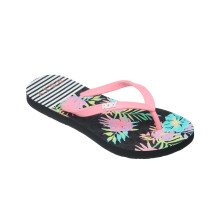 (13K, Black Multi) Roxy Kids RG Viva Stamp Sandals