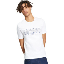 (M, White) Ben Sherman Mens The Start Line Graphic Short Sleeve T-Shirt
