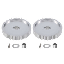 2X Metal 61T Spur Gear 51004 for TT01 TT-01 TT01D TT01E 1/10 RC Car Upgrade Parts Accessories
