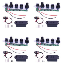 4X 5 Jazz JB Bass Loaded Wired Control Plate for 4/5 String Bass Guitar Parts
