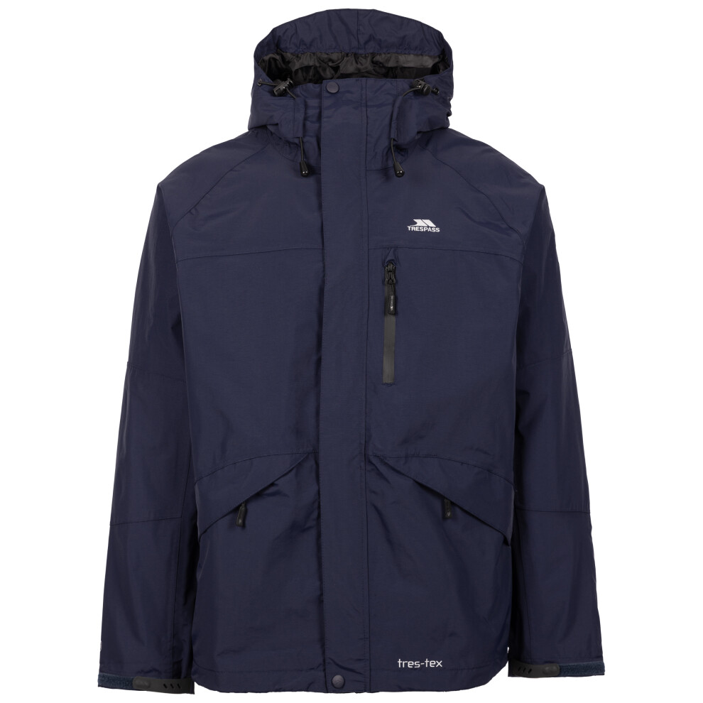 Trespass Men's Waterproof Windproof Jacket Corvo Navy Xxs - Image 2