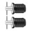 2X Marine Boat Drain Plug T-Handle Screw Adjustable Rubber Deck Drain Plug,Silver 19MM 1