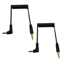 2X 3.5mm Audio Cable - Dual Male 3.5mm TRRS to TRS Universal Cable for Microphones
