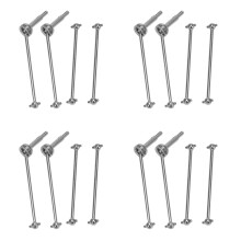 16Pcs Front CVD Universal Drive Shaft & Rear Dog Bone for 144001 1/14 RC Drift Racing Car Parts Accessories